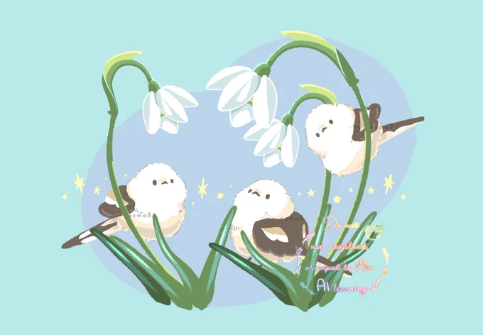 シマエナガや小動物を描いていますTLに癒しはいかがでしょうか?#ゴールデンウィークSNS展覧会2025 