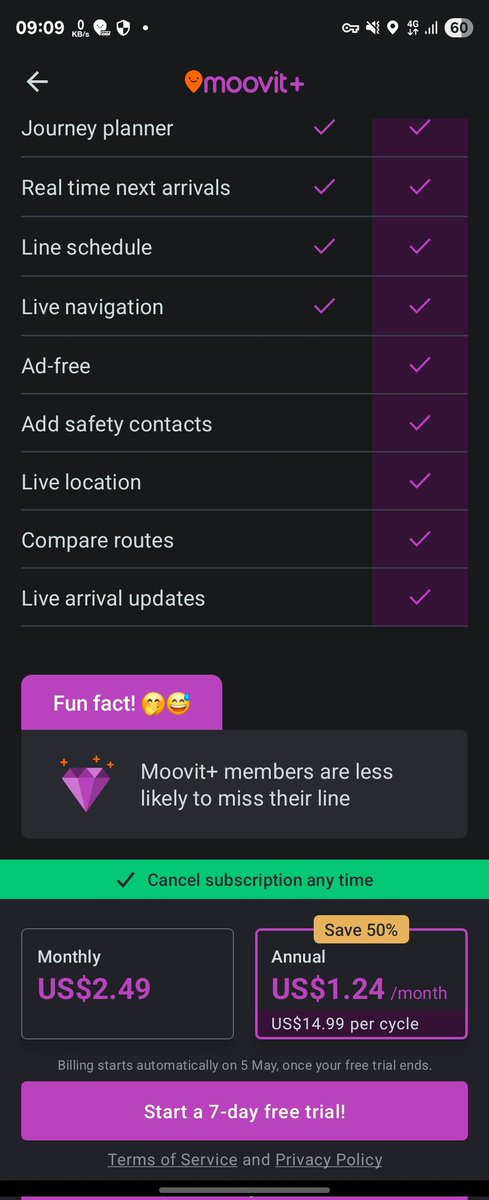 That's only because <a href="/moovit/">Moovit</a> has ads every button press. It should be illegal how many ads are shown. I open the app for the first time and I get an ad