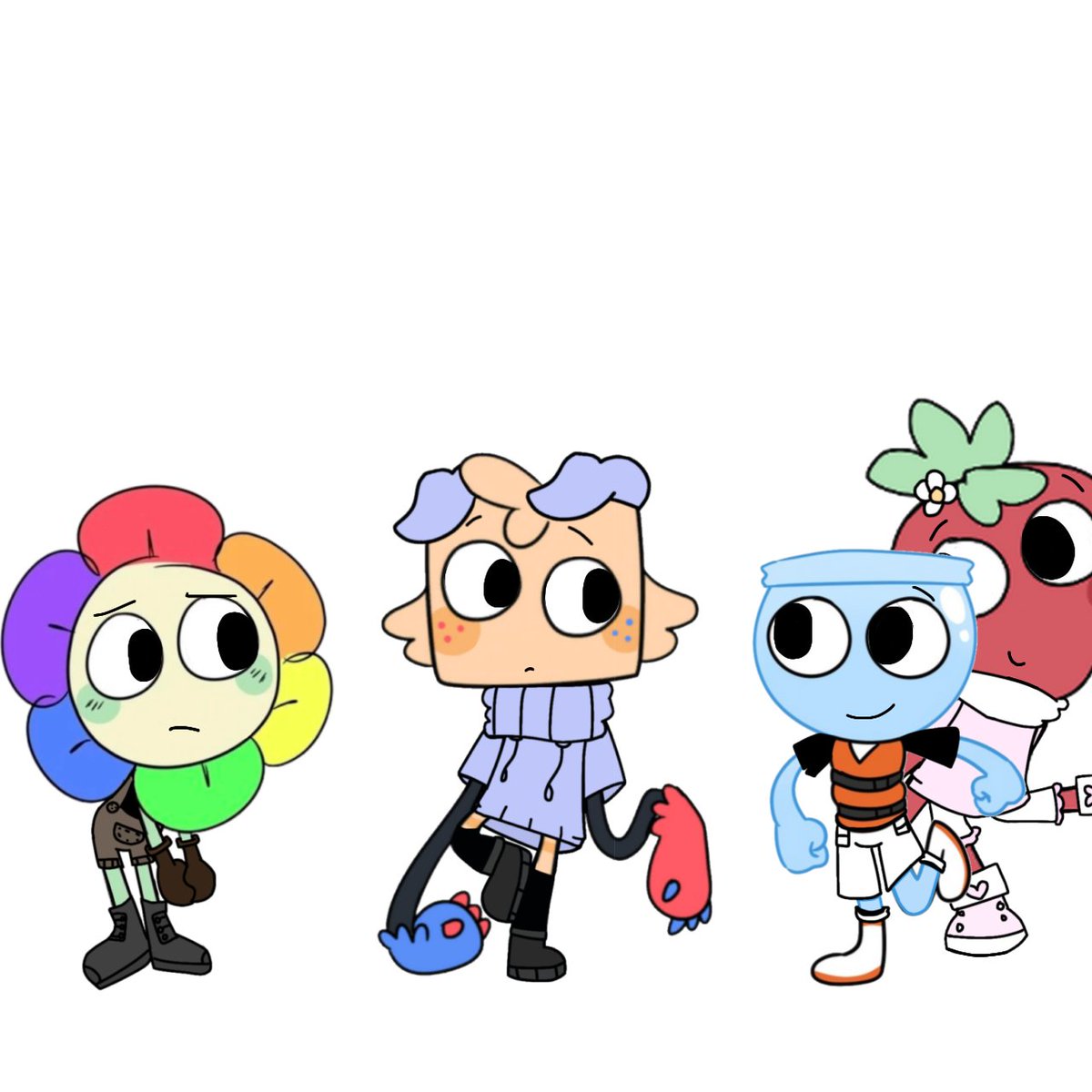 Joeylovesstuff's tweet photo. Last is Dandy's final design lol https://t.co/BxeoeuTA3h