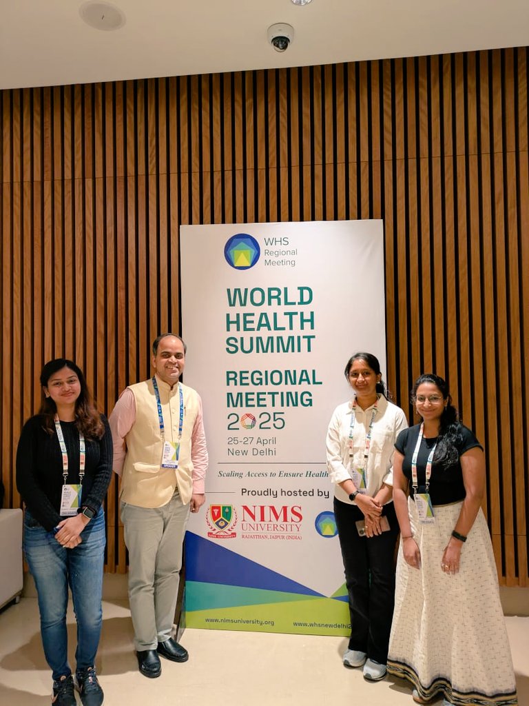 Halder9Sayanti's tweet photo. Had an amazing experience attending the World Health Summit Regional Meeting 2025 in New Delhi, India! 🌍🧬 A special thanks to @RajeshPandeyLab and @baral_tweets for this incredible opportunity..! 🙏✨ #WHS2025 #Gratitude #NewDelhi 
@varsha_ravi_ https://t.co/AC7aeI7VSe