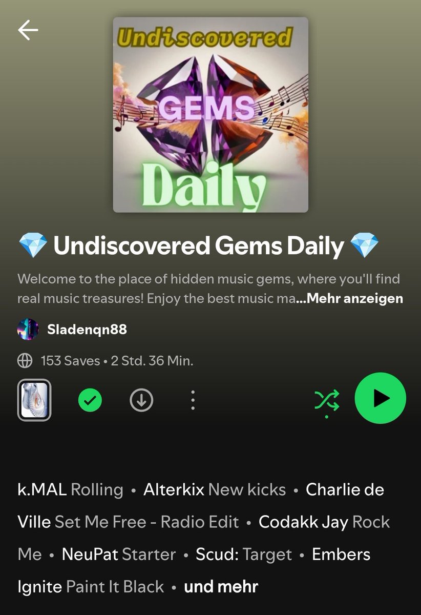SeeHear Recordings ::: seehear.it (@seehear_it) on Twitter photo Happy to announce:
Scud: has been discovered on the undiscovered...
Check it out here open.spotify.com/playlist/7LYpS…
Many thanks to <a href="/NeuPat88/">Jeremías Nicolás</a>
#dnb #drumandbass #dancemusic #electronicmusic #playlist #spotify #spotifyplaylist Happy to announce:
Scud: has been discovered on the undiscovered...
Check it out here open.spotify.com/playlist/7LYpS…
Many thanks to <a href="/NeuPat88/">Jeremías Nicolás</a>
#dnb #drumandbass #dancemusic #electronicmusic #playlist #spotify #spotifyplaylist