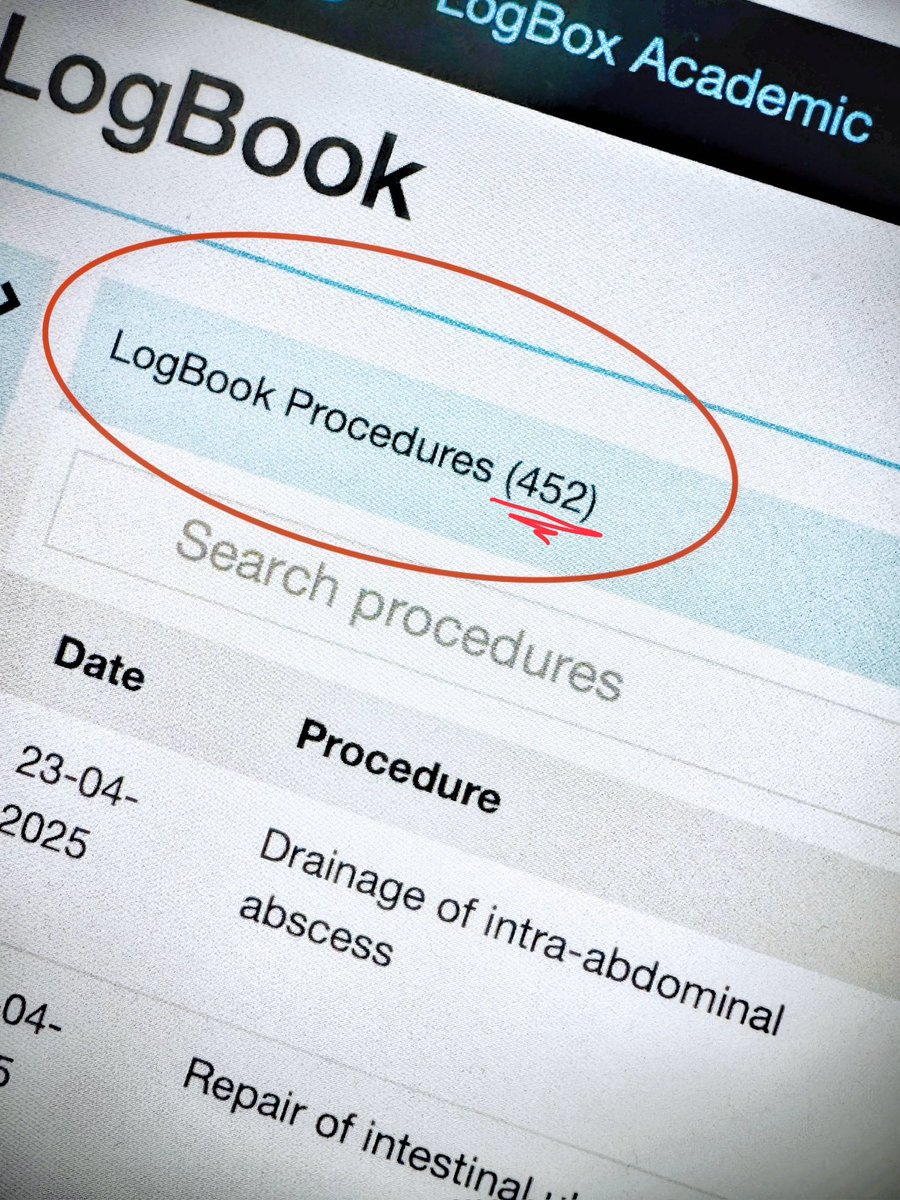 yannleyka's tweet image. Almost caught up with my logbook — still about month behind but making progress. 450+ cases in 16 months is a reminder: show up, do the work, and the numbers will follow. Theatre is where the real growth happens. The nursing staff aren’t exaggerating, I really do live in theatre.