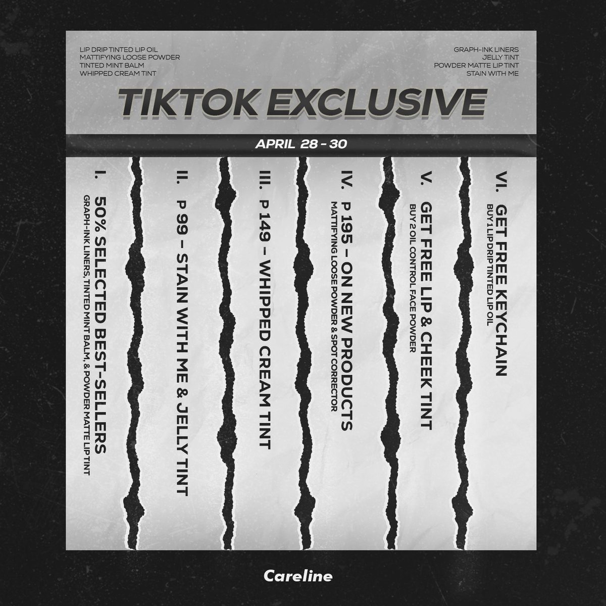 Ready to fill up your cart? These deals are dropping exclusively on TikTok this April 28–30.

🛒 tiktok.com/@carelineph

#CarelinePH #BetterThanBasic