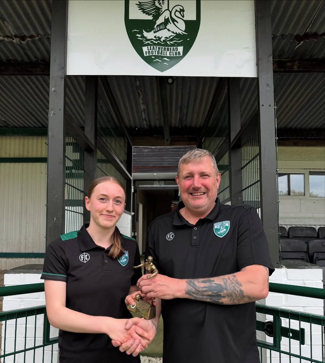 Leatherhead FC Women (@leatherheadwfc) on Twitter photo Fantastic Result for the Ladies yesterday as we try to finish the season off strong.
Well done to Leila on player of the match.
Special mention on our award winners
Katie Macfarlane
Jess Thomas
Megan Button
Kacie May Harlow
<a href="/ClubTanners/">Tanners Supporters Club</a> <a href="/LeatherheadFC/">Leatherhead FC</a> Fantastic Result for the Ladies yesterday as we try to finish the season off strong.
Well done to Leila on player of the match.
Special mention on our award winners
Katie Macfarlane
Jess Thomas
Megan Button
Kacie May Harlow
<a href="/ClubTanners/">Tanners Supporters Club</a> <a href="/LeatherheadFC/">Leatherhead FC</a>