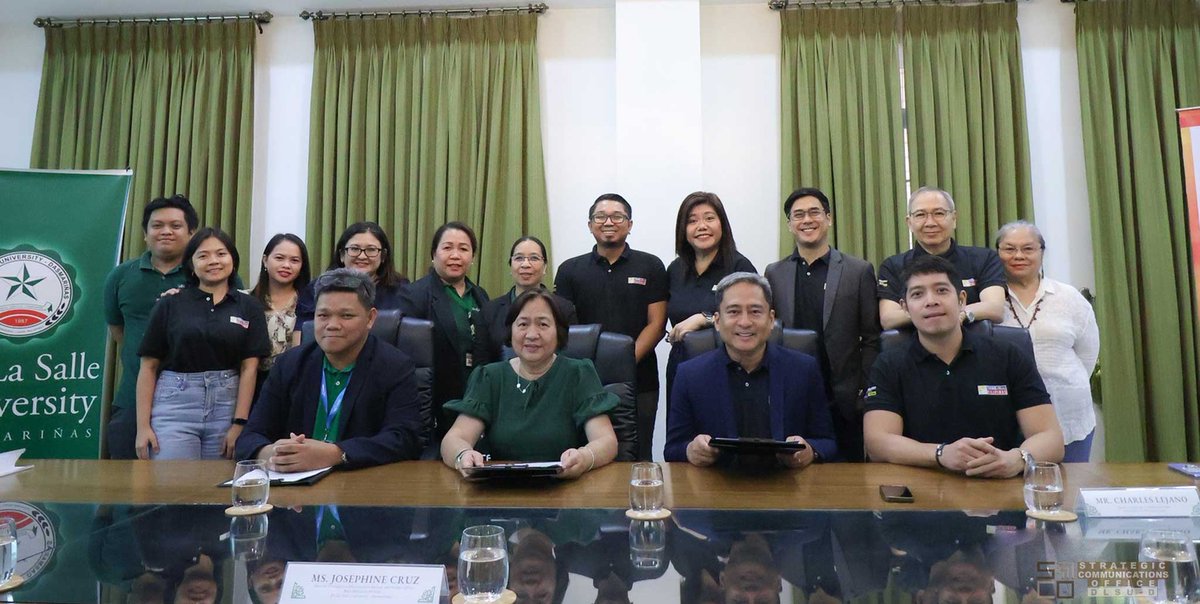 DLSUD's tweet image. DLSU-D Basic Education Division has officially partnered with Media Quest for the THINKaMuna Pilipinas campaign, following an MOU signing at the Ayuntamiento De Gonzales Building.

#CreatingPossibilities