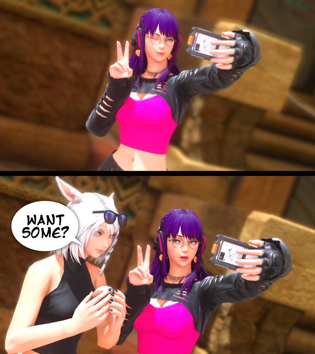 "Want some?" 🥚 🙂 🤳

Featuring/Screenshots by: Shimori Bunihara - Lamia

#FFXIV #FFXIVMemes #FFXIVScreenshots #FFXIVSnaps #FF14 #FF14SS #EorzeaPhotos #GPose #GPosers #Miqote #Hyur #ミコッテ
