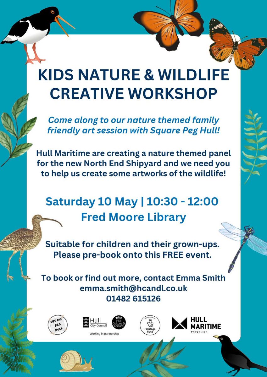 Hull CC Tenant Participation Team (@hcctpt) on Twitter photo Its Tremendous Thursday, and on Sizzling Saturday, there is to be a FREE kids nature and wildlife creative workshop at the Fred Moore Library. Why not book a place and go along. <a href="/HCCWest/">West Hull Area Committee</a> <a href="/Hullccnews/">Hull City Council</a> Its Tremendous Thursday, and on Sizzling Saturday, there is to be a FREE kids nature and wildlife creative workshop at the Fred Moore Library. Why not book a place and go along. <a href="/HCCWest/">West Hull Area Committee</a> <a href="/Hullccnews/">Hull City Council</a>