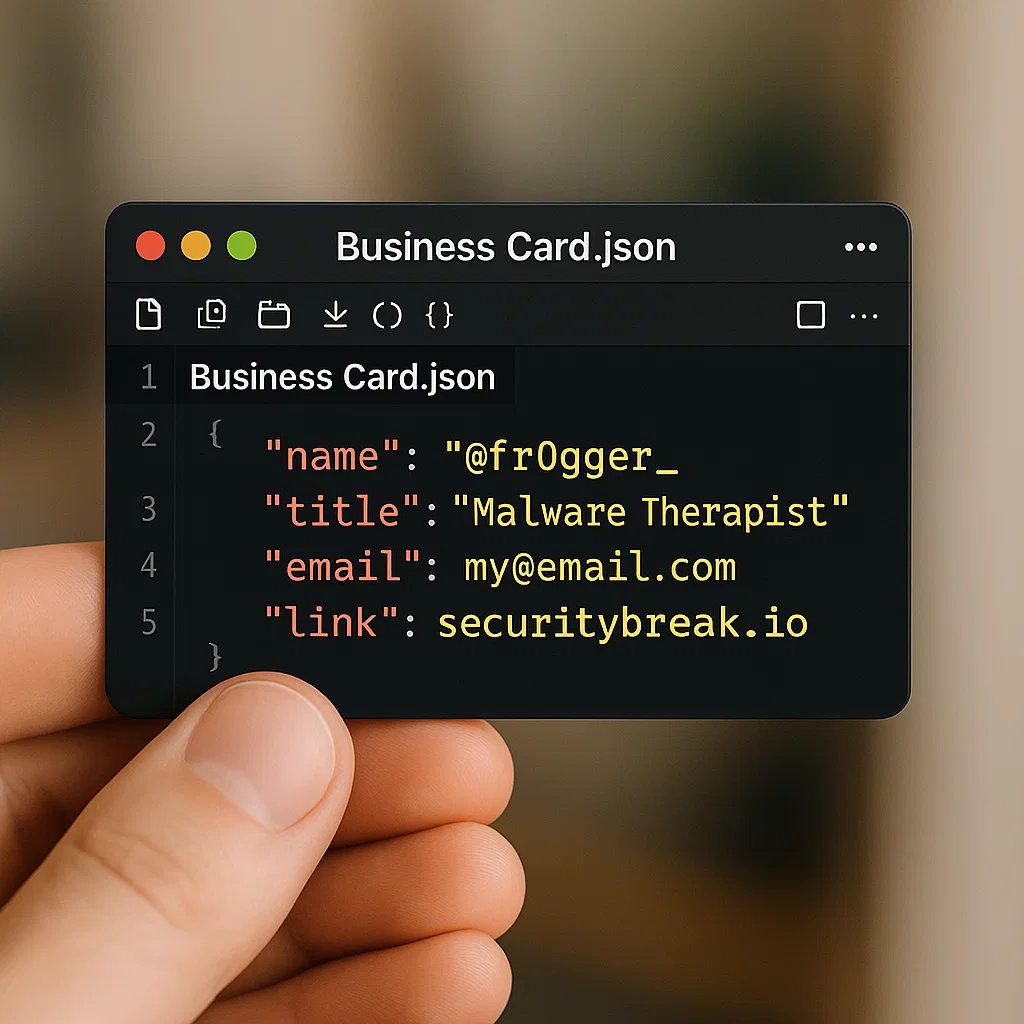 New business card 😁
