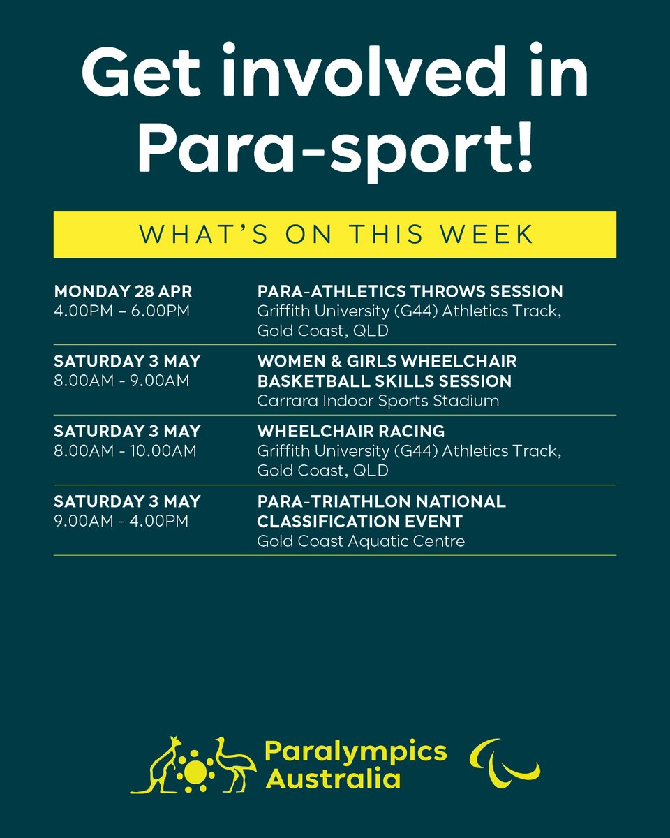 Curious about Para-sport? Now’s the perfect time to get involved!

Check out upcoming events near you on our Events Calendar. Visit the following link to learn more: bit.ly/4eQOMau