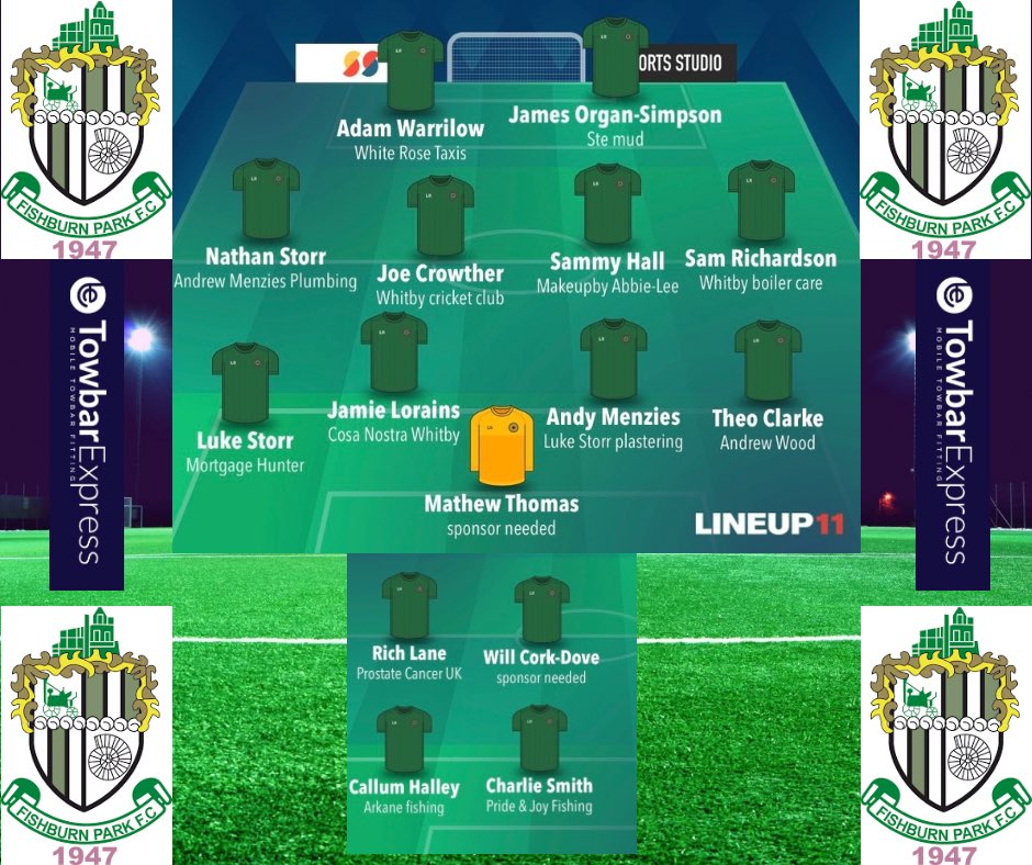 This weekends Starting 11 and subs 🟢⚽️🟢⚽️