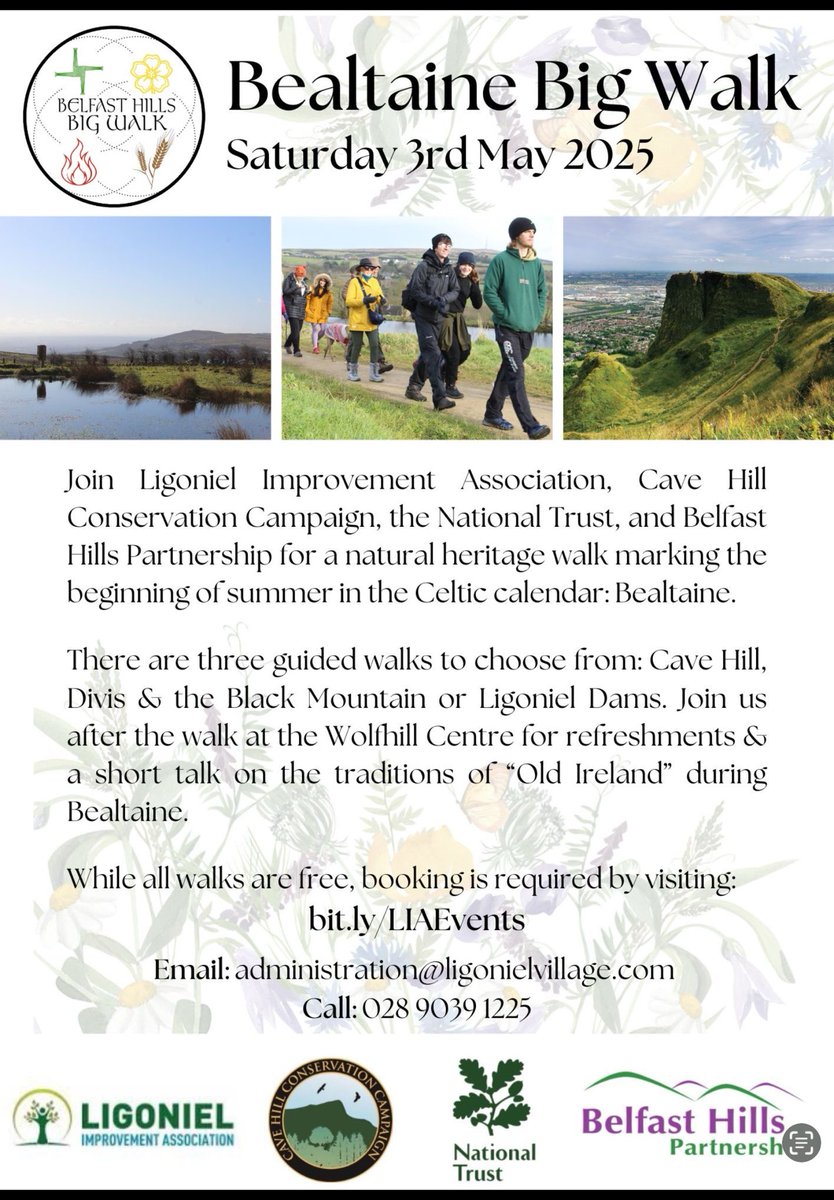 Join us on Saturday 3rd May for the Bealtaine Big Walk