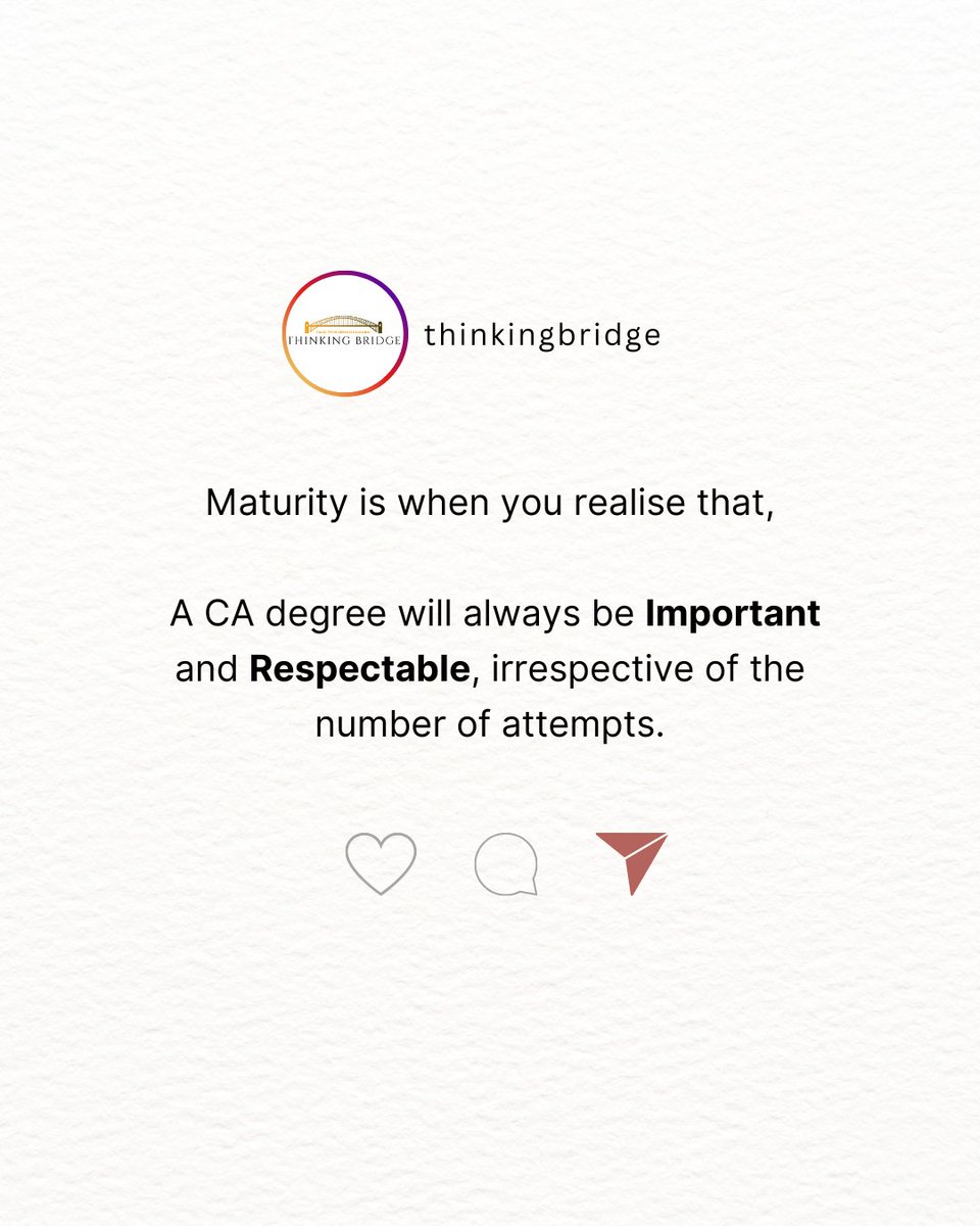 thinkingbridge_'s tweet photo. Whether 1 attempt or 10 — The respect for a CA degree stays UNTOUCHED 🌸 https://t.co/FpwGmn8H3e