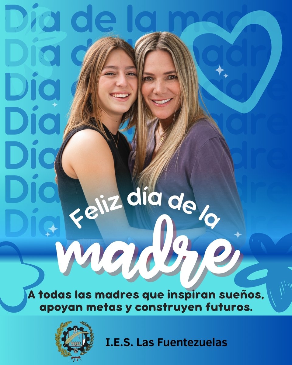 🎉 𝗙𝗘𝗟𝗜𝗭 𝗗Í𝗔 𝗗𝗘 𝗟𝗔 𝗠𝗔𝗗𝗥𝗘 

🥰 Desde el centro os deseamos a todos un feliz Día de la Madre, enviamos un abrazo a todas las madres que día a día impulsan la educación de sus hijos.

👏 Cada logro de nuestro alumnado tiene detrás el amor incondicional de sus padres.