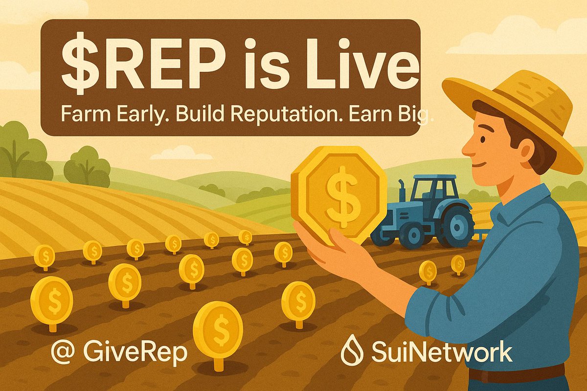 🌊 SUI’s Network next meta is here. 🔥🚀

First it was $NS. Then $DEEP. Then $WAL.
Now it’s $REP time.

<a href="/GiveRep/">GiveRep</a> is LIVE — the first SocialFi farming project on <a href="/SuiNetwork/">Sui</a> 

Farm early. Earn big.

Dive into the full breakdown below.🧵