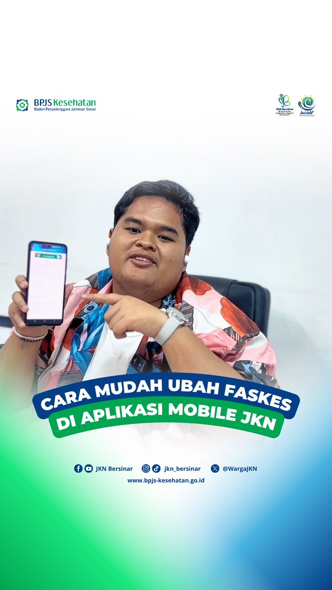 WargaJKN's tweet photo. Hai Sobat JKN Bersinar✨ Ubah Faskes dengan mudah dan cepat melalui aplikasi Mobile JKN! Unduh aplikasinya sekarang dan nikmati kemudahan akses layanan BPJS Kesehatan dari genggamanmu
#BPJSKesehatan
#MobileJKN #TransformasiMutuLayanan https://t.co/cAtpilx9YD