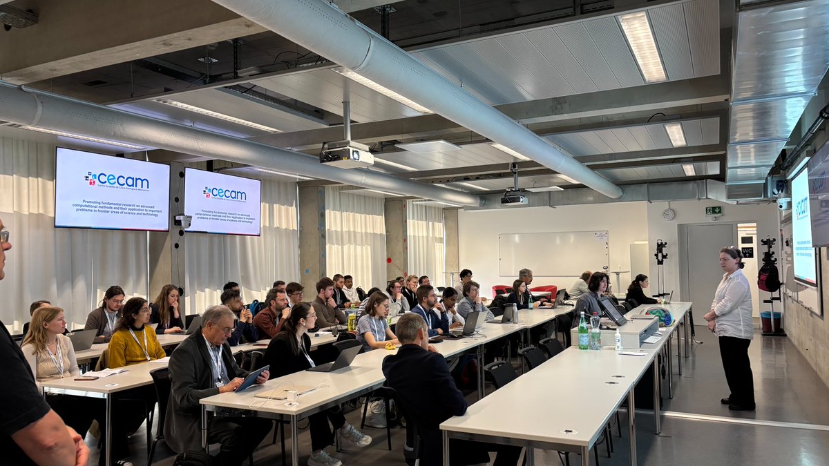 CECAM (@cecamevents) on Twitter photo The school "AIChemist" has just started in CECAM-HQ!
After a short welcome by the organisers, Jean-Louis Reymond (<a href="/reymondgroup/">Reymond Group</a>) will start today's program with a talk on "Expanding chemical reaction space for synthesizing the GDB".
➡️ cecam.org/workshop-detai… The school "AIChemist" has just started in CECAM-HQ!
After a short welcome by the organisers, Jean-Louis Reymond (<a href="/reymondgroup/">Reymond Group</a>) will start today's program with a talk on "Expanding chemical reaction space for synthesizing the GDB".
➡️ cecam.org/workshop-detai…