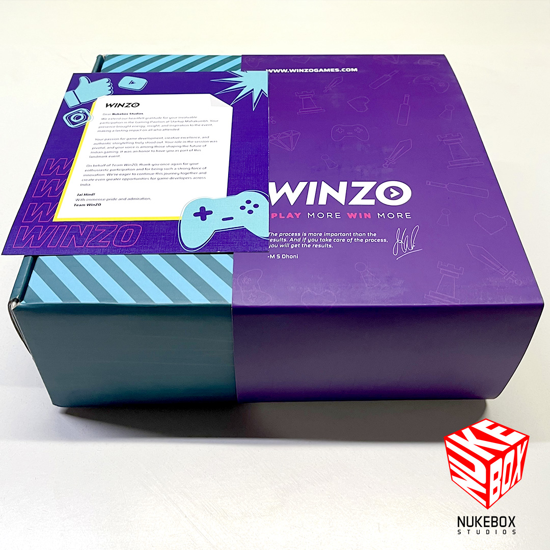 Big thanks to <a href="/winzoofficial/">WinZO</a> for the sweet edible hamper &amp; heartfelt note! 🎮🍫 Our time at #StartupMahakumbh’s Gaming Pavilion was literally sweeter. Honored to shape #IndianGaming’s future together—here’s to more milestones! #WinZO #NukeboxStudios