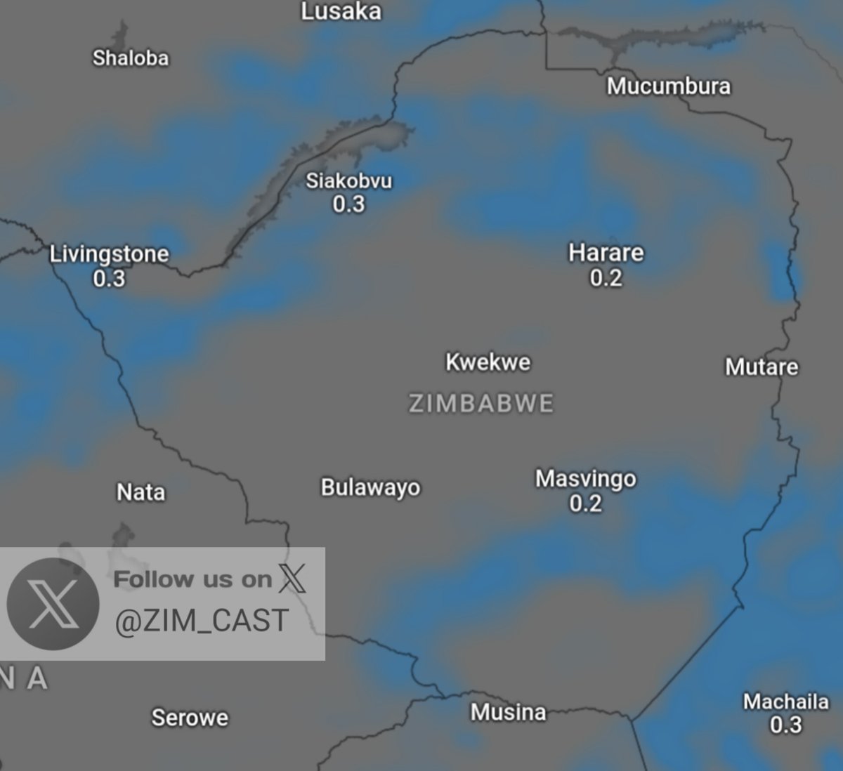 Light showers possible across parts of Zimbabwe on Monday, with rains expected for parts of the country over the weekend, mainly on Friday and Saturday. ☀️ 🌦 🌧 🇿🇼