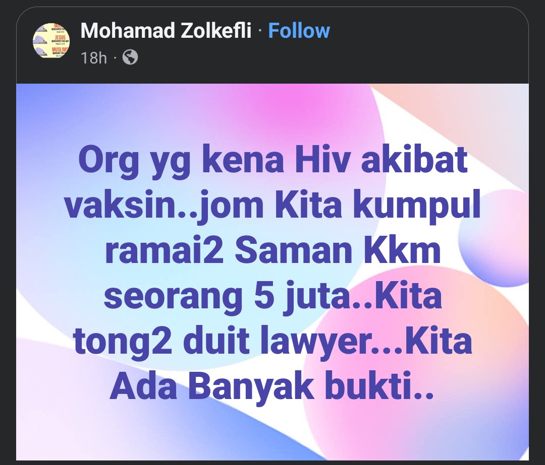 Fuerylla's tweet photo. Jappp... Otak aku jem. Vaksin boleh jadi punca HIV ke??? https://t.co/VDoS2jR9Ur
