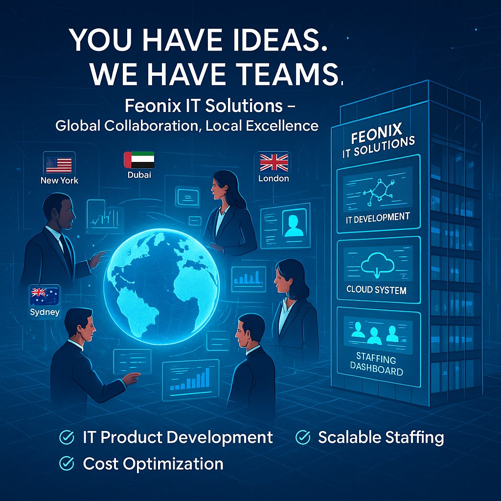 FeonixIt's tweet image. You have ideas. We have teams.

🌎 At Feonix IT Solutions, we launch faster, hire smarter &amp;amp; build bolder — worldwide.

💡 Let’s co-create your future — not just outsource it.

Ready to scale? Let’s build together. 🤝

#FeonixITSolutions #TechInnovation #GlobalGrowth