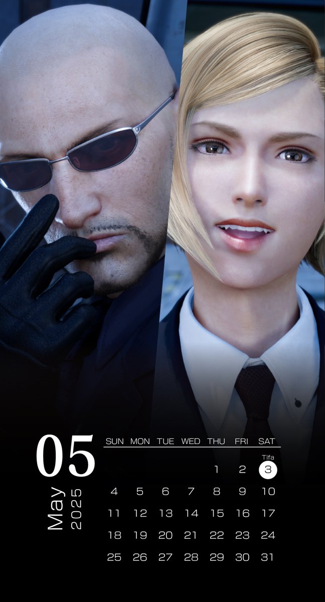 今月のPC・スマホ用壁紙カレンダーは、ルーファウスとタークス！
今日は #コインの日 🪙らしいですよ！ルーファウスと言えば、愛犬ダークネイションが描かれたコインを用いての強攻撃…！
#FFBE幻影戦争