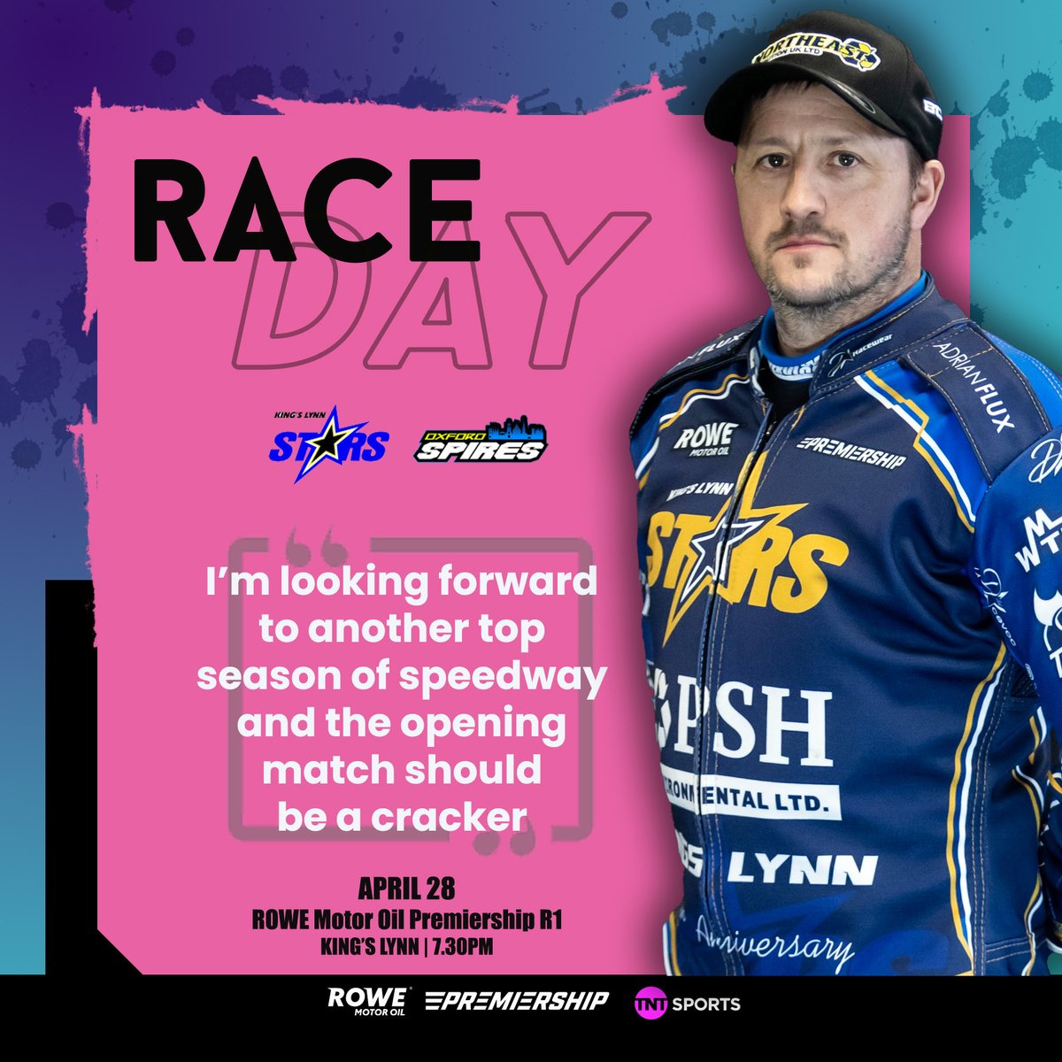 Looking forward to another season of speedway. Starts tonight at King’s Lynn.
Should be a cracker.