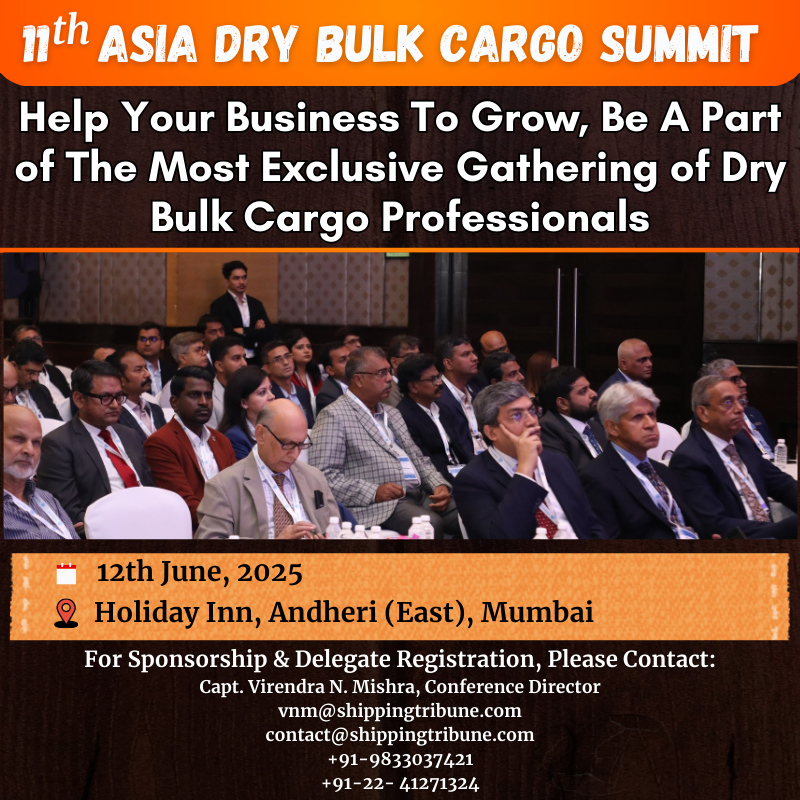 Join the Most Exclusive Gathering of Dry Bulk Cargo Professionals!

Be a part of the 11th Asia Dry Bulk Cargo Summit and unlock incredible business opportunities!

Network with top industry leaders, explore new collaborations, and grow your business in the dry bulk cargo sector!