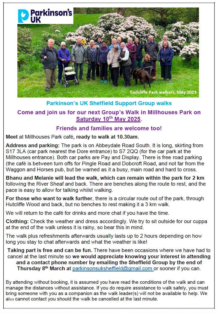 It's our May walk on Saturday 10th - come and join us...