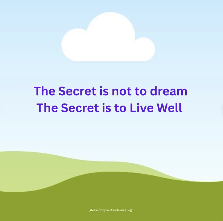 BKLondonGCH's tweet image. The Secret is not to dream
The Secret is to Live Well

#ActiveApril
#AprilWisdom

globalcooperationhouse.org