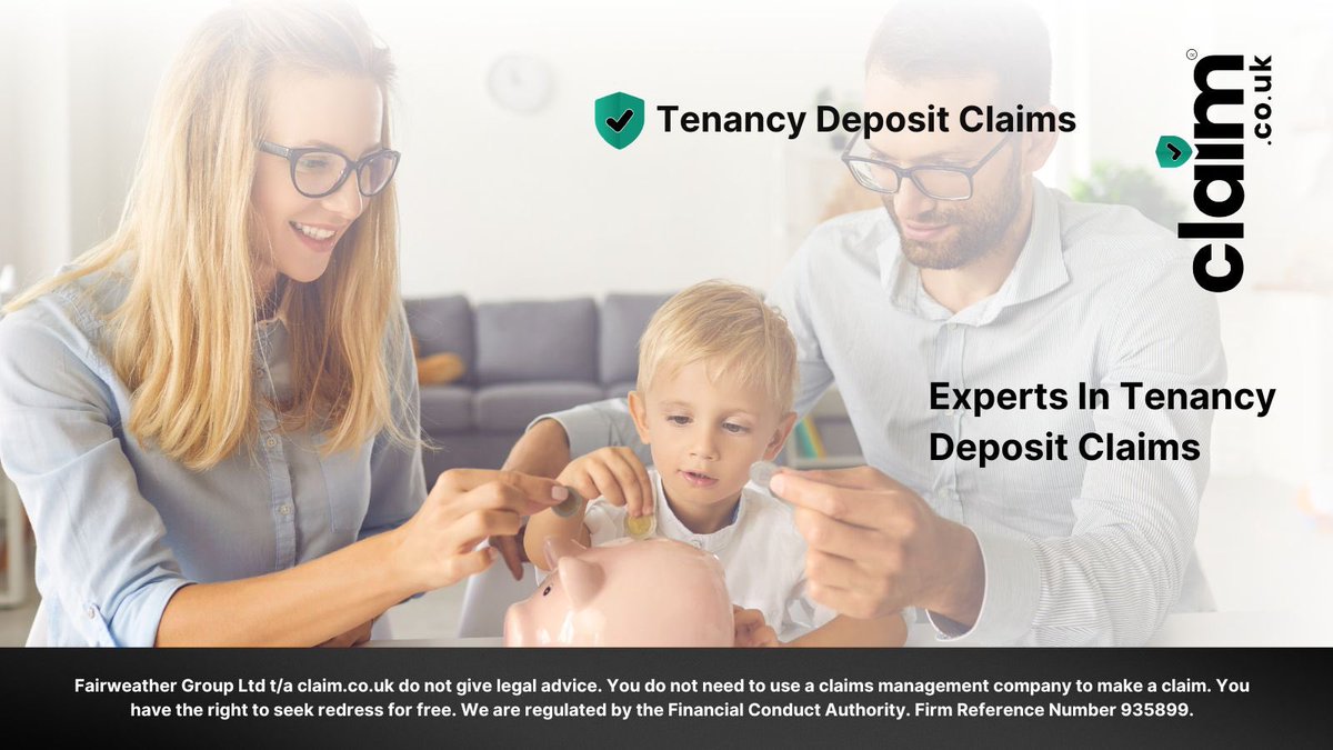 You could claim compensation with our panel of tenancy deposit claim experts if your landlord has failed to protect your deposit correctly.
⁠
Contact us today to find out more.⁠
⁠
⁠
Fairweather Group Ltd t/a claim.co.uk do not give legal advice.

You do not need