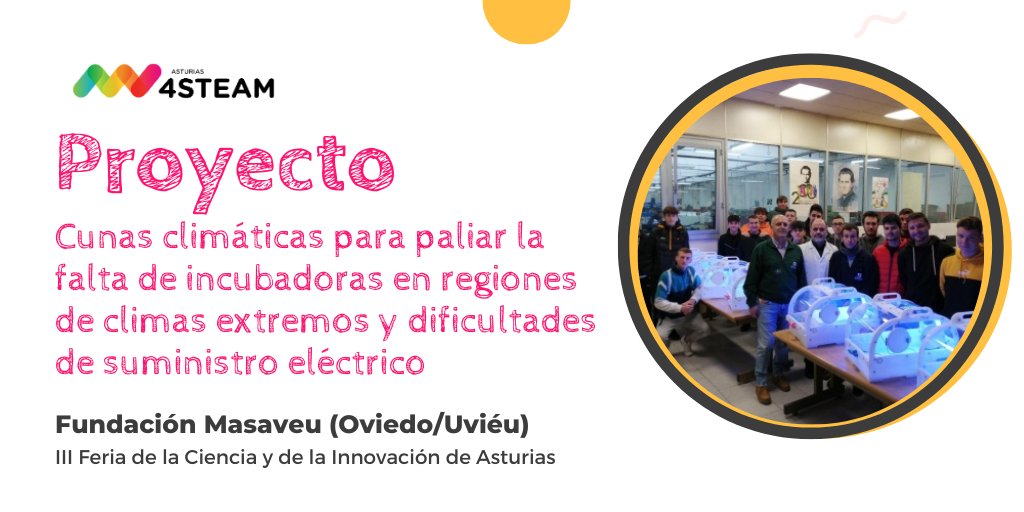 asturias4steam (@asturias4steam) on Twitter photo #FeriaCienciaAsturias2025 #FP. El proyecto Cunas Climáticas de Fundación Masaveu incorpora un sistema innovador que permite regular la temperatura y humedad para bebés prematuros en entornos con recursos limitados. asturias4steam.eu/cunas-climatic… <a href="/FICYT/">FICYT</a> <a href="/SCTAsturias/">Consejería de Ciencia, Industria y Empleo</a> #FeriaCienciaAsturias2025 #FP. El proyecto Cunas Climáticas de Fundación Masaveu incorpora un sistema innovador que permite regular la temperatura y humedad para bebés prematuros en entornos con recursos limitados. asturias4steam.eu/cunas-climatic… <a href="/FICYT/">FICYT</a> <a href="/SCTAsturias/">Consejería de Ciencia, Industria y Empleo</a>