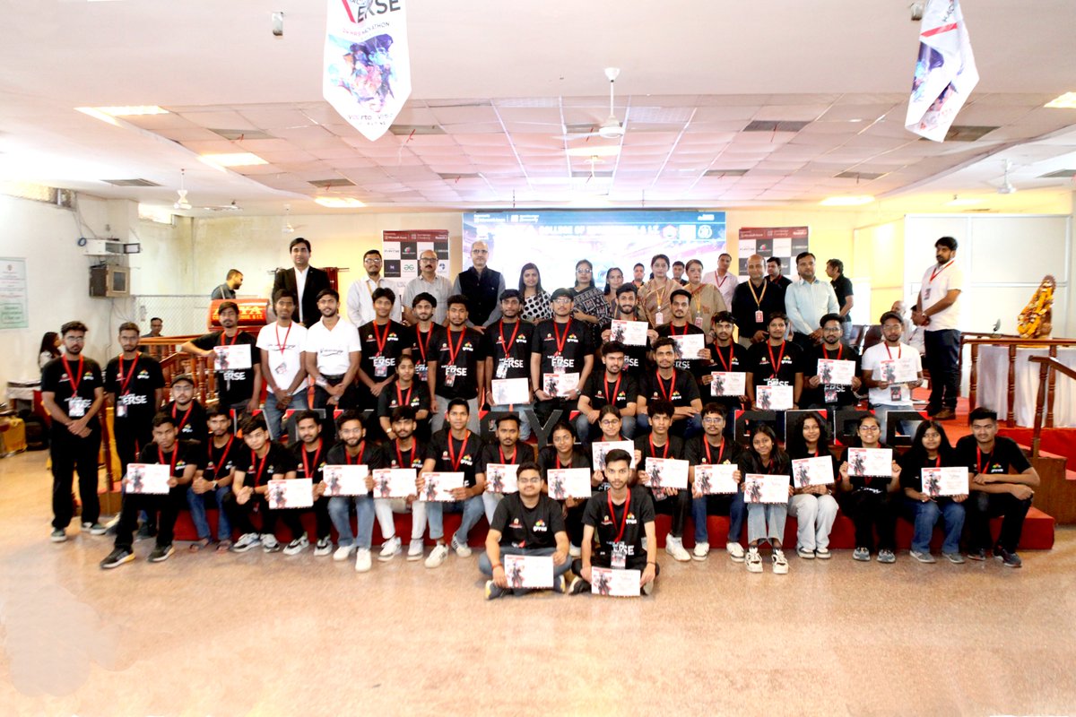 aryacolleges's tweet photo. #HackAryaVerse 2025 was a grand success! 💥 100+ teams, 24 hours of non-stop innovation, and 3 epic winners! 🏆 Big thanks to our sponsors & everyone who made it unforgettable! 💻🔥
#HackAryaVerse2025 #InnovationUnleashed #AryaCollege https://t.co/MERCkqffr7