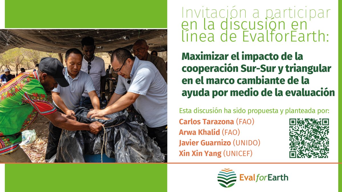 EvalforEarth (@evalforearth) on Twitter photo 🔴 New Discussion Open – Share Your Reflections!
<a href="/EvalforEarth/">EvalforEarth</a> has launched a new discussion:Maximizing the Impact of South-South and Triangular Cooperation in a Changing Aid Architecture Through Evaluation.
This discussion has been raised jointly by experts from the evaluation 🔴 New Discussion Open – Share Your Reflections!
<a href="/EvalforEarth/">EvalforEarth</a> has launched a new discussion:Maximizing the Impact of South-South and Triangular Cooperation in a Changing Aid Architecture Through Evaluation.
This discussion has been raised jointly by experts from the evaluation