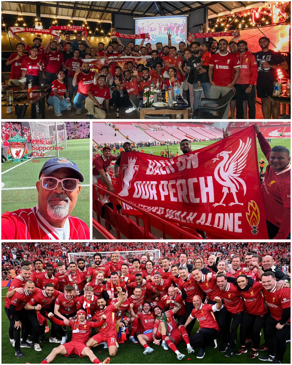 LFCGoa's tweet image. What a day for us back home and in Liverpool. We’ve waited all our lives for this moment. Absolutely incredible. 13 years a Supporter Club and that was special. It was even better than we imagined it. We love you Liverpool, We do ❤️ 

#LFCChampions #LFCGoaOnTour #LFC #GoanKop