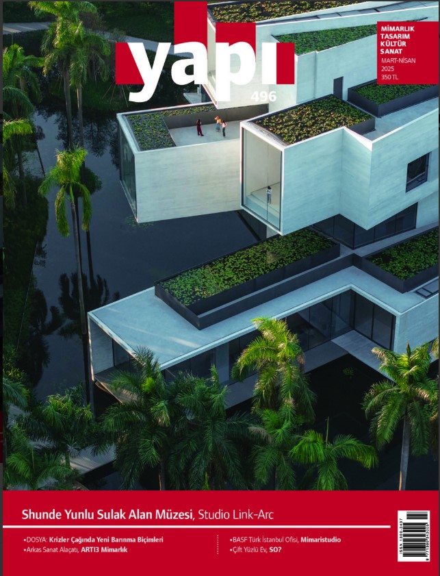 YAPI Dergisi'nin 496. sayısı (Mart-Nisan) çıktı. Bu sayıda benim “Çarpık Ketleşmeden, Çarpık Dönüşüme...” başlıklı yazım var. Prof.Dr. Celal Abdi Güzer, Prof.Dr. Mehmet Çubuk, Prof.Dr. Şengül Öymen Gür ve Dr. Erdem Ceylan'ın yazılarını bulabilirsiniz.
YAPI 496'da buluşalım.