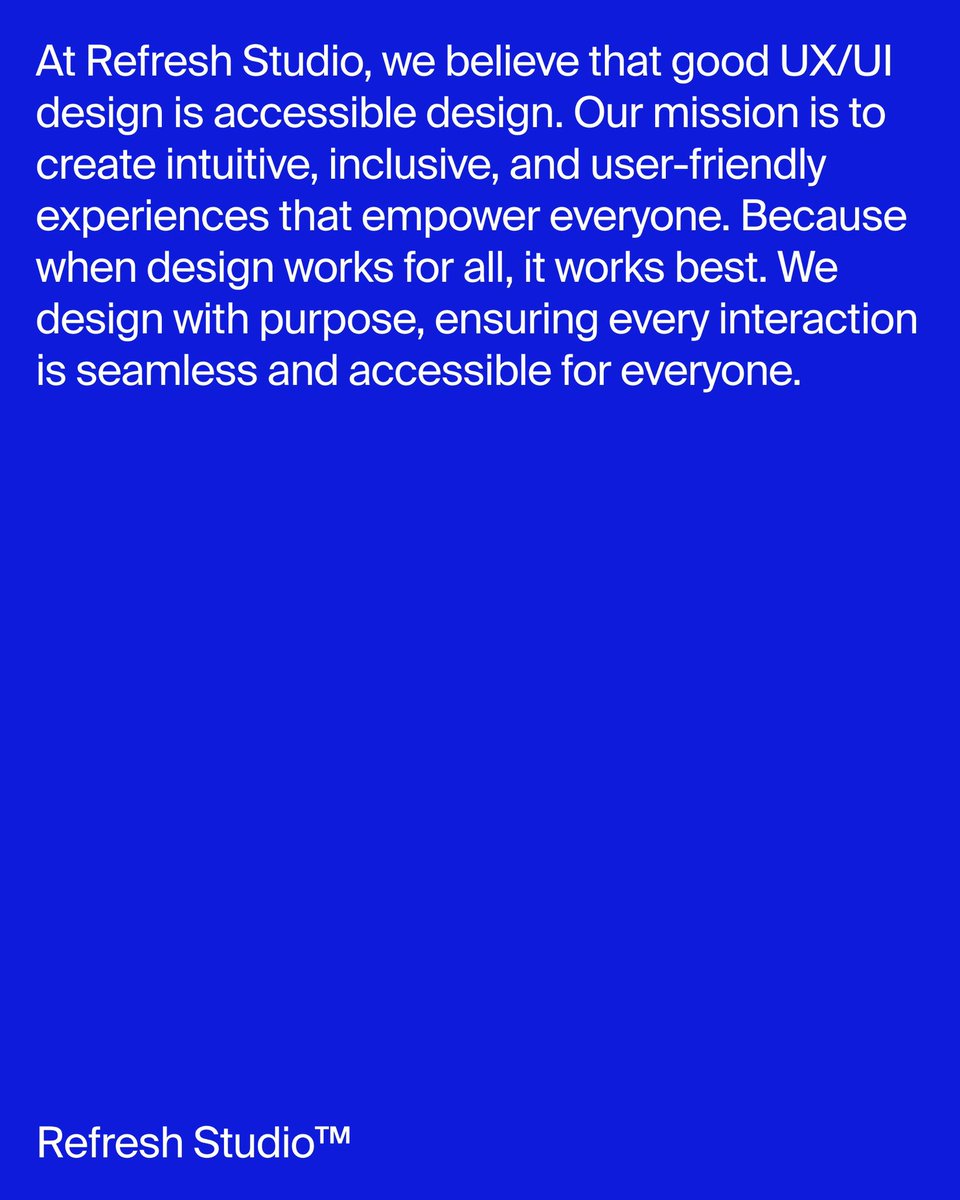 Refresh Studio tweet media