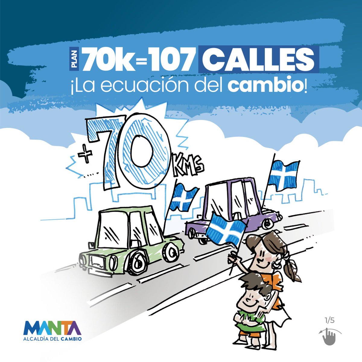 marcivaldivieso's tweet photo. Lo que Manta tanto esperaba al fin llegó. La repavimentación de sus calles será una realidad y este camino inicia mañana. Les dejo más detalles de nuestro plan 70k=107 Calles, la Ecuación del Cambio. 🩵💪🏽 https://t.co/l0jmopObGh