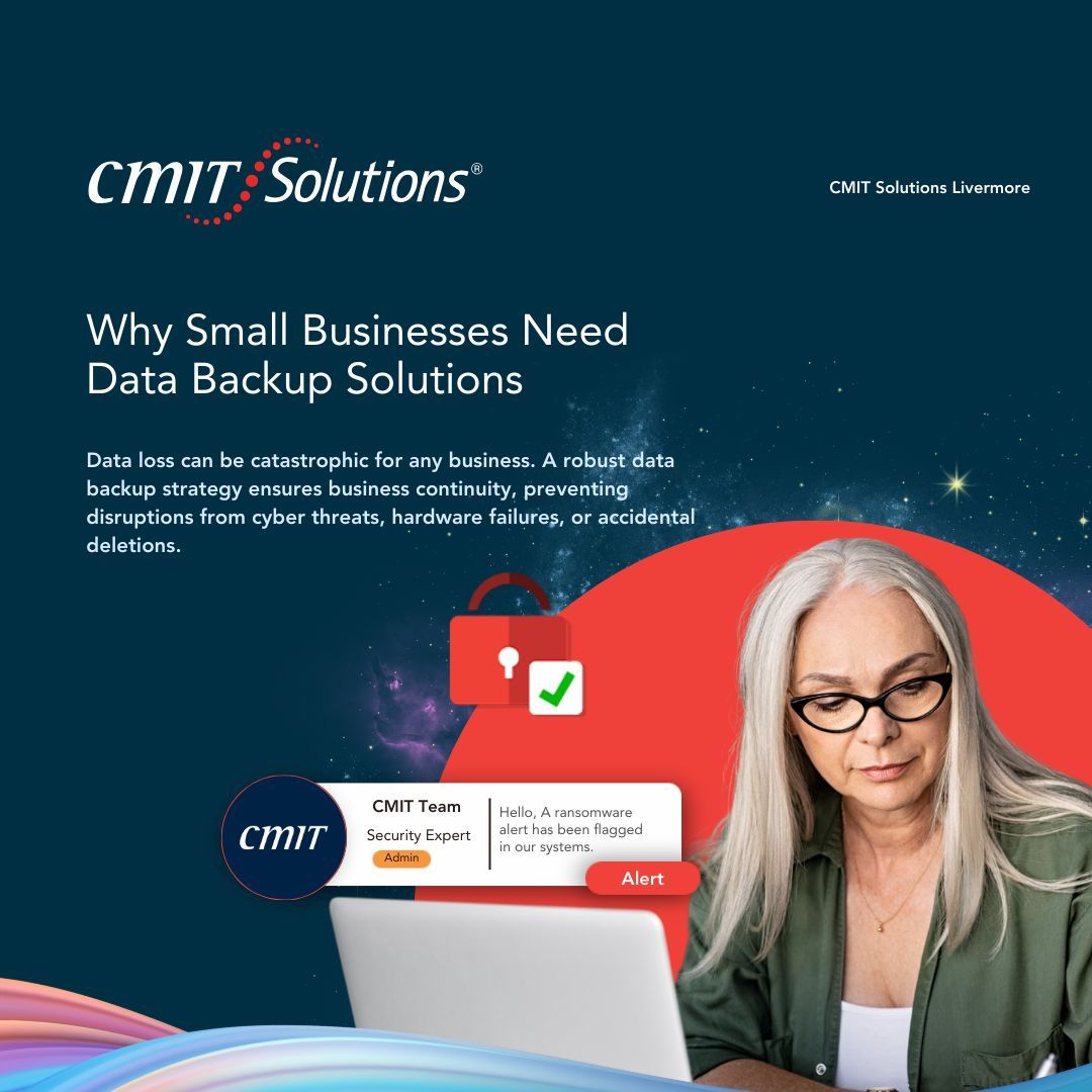 CMITLivermore's tweet photo. Stay ahead with reliable data backup! Ensure business continuity with secure IT solutions. 📞 (925) 709-5760 🔗 https://t.co/fpEuyDYBLG #DataBackup #BusinessContinuity #ITResilience #CloudStorage #CyberProtection #DisasterRecovery #LivermoreBusiness #ITSolutions #SecureData https://t.co/8Igc4PM2tC