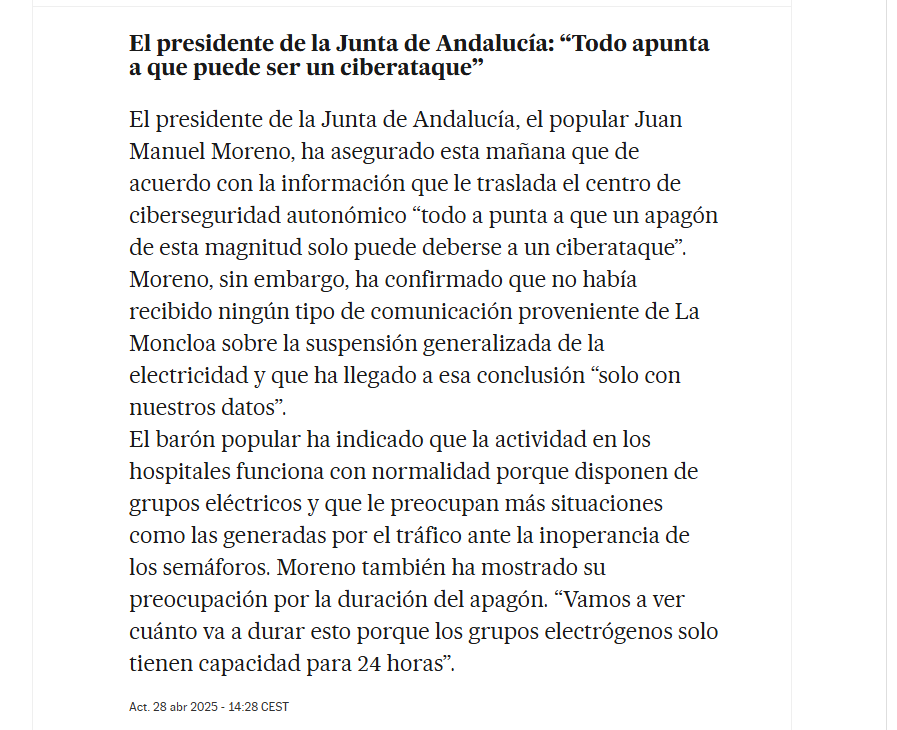 Si esto es así, estamos fucked.