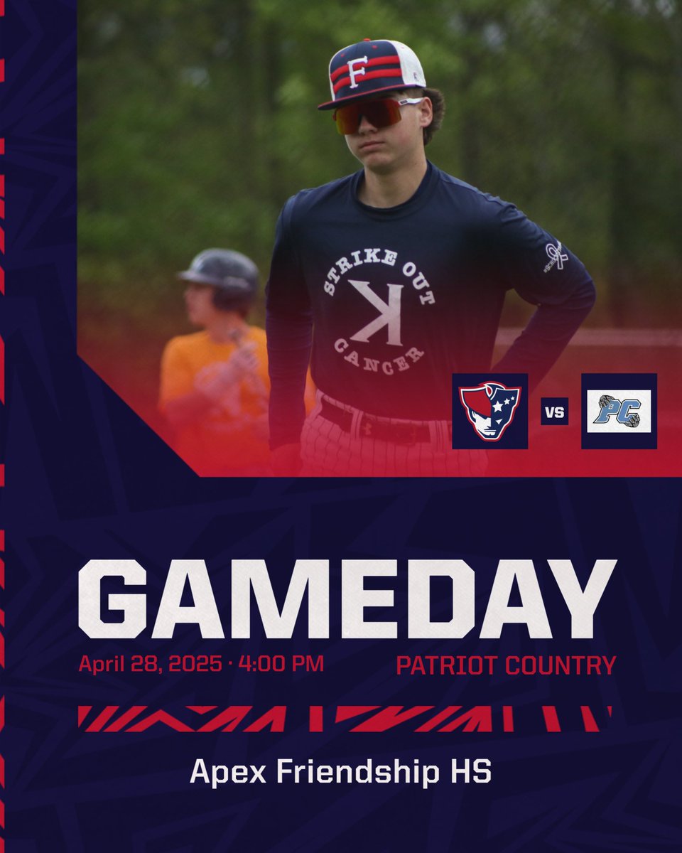 Patriots Baseball (@afhs_baseball) on Twitter photo ⚾️⚾️⚾️GAMEDAY!!!!⚾️⚾️⚾️
SWAC TOURNAMENT ROUND 1!!!!!
Varsity vs <a href="/PCreekBaseball/">Panther Creek Baseball</a>
📍 Patriot Country
⌚️ 4:00
🎟️ gofan.co/app/school/NC6…
#DHTBB #BTB ⚾️⚾️⚾️GAMEDAY!!!!⚾️⚾️⚾️
SWAC TOURNAMENT ROUND 1!!!!!
Varsity vs <a href="/PCreekBaseball/">Panther Creek Baseball</a>
📍 Patriot Country
⌚️ 4:00
🎟️ gofan.co/app/school/NC6…
#DHTBB #BTB