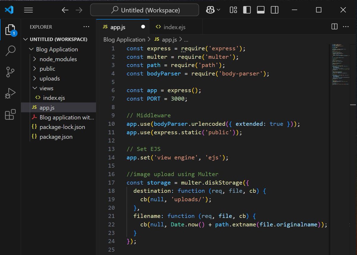 arezoakrami's tweet photo. Dove into Node.js with my first blog app...

#AfghanGirlsCode
#BackEnd #NodeJs
@CodeToInspire @E_Ehrari https://t.co/ih0zQBuXWO