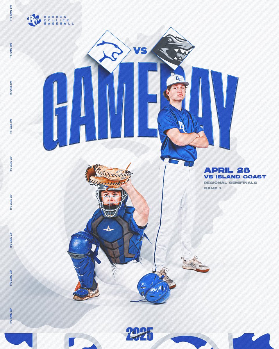 Barron Collier Baseball (@barronbaseball) on Twitter photo They didnāt bring us here to change the pastā¦..
We brought ourselves.
Regional Semifinal Game 1, 7:00 at The Den.
Wear your Blue! š
Pacoās Tacos foodtruck š®ā
#norisknostory
#burntheboats
#allwehaveisallweneed
<a href="/AJ3Hunter/">Coach Adam Johnson</a> <a href="/BarronCollier/">Barron Collier</a> They didnāt bring us here to change the pastā¦..
We brought ourselves.
Regional Semifinal Game 1, 7:00 at The Den.
Wear your Blue! š
Pacoās Tacos foodtruck š®ā
#norisknostory
#burntheboats
#allwehaveisallweneed
<a href="/AJ3Hunter/">Coach Adam Johnson</a> <a href="/BarronCollier/">Barron Collier</a>