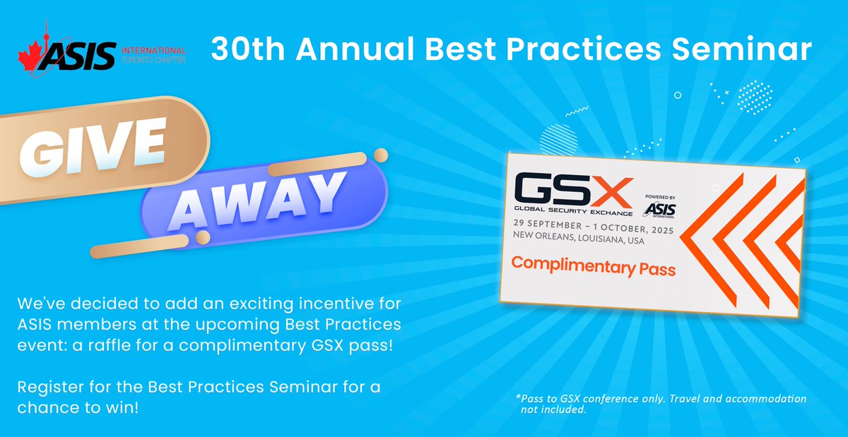 ASIS Toronto Chapter tweet media