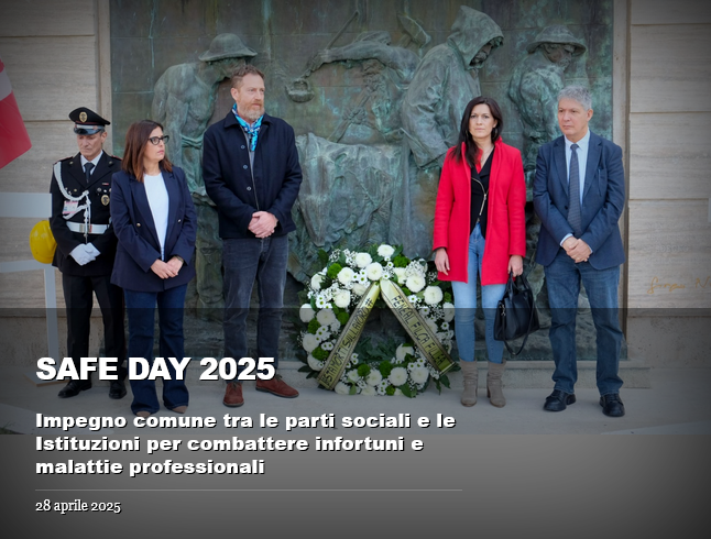 FENEALUIL_'s tweet image. #SafeDay2025 
Giornata mondiale #sicurezza sul lavoro

Deposta corona in memoria  #edili presso @inail_gov 
Impegno comune tra le parti sociali e le Istituzioni per combattere infortuni e malattie professionali.

Leggi nota congiuta qui: ➡️fenealuil.it/safe-day-2025-…