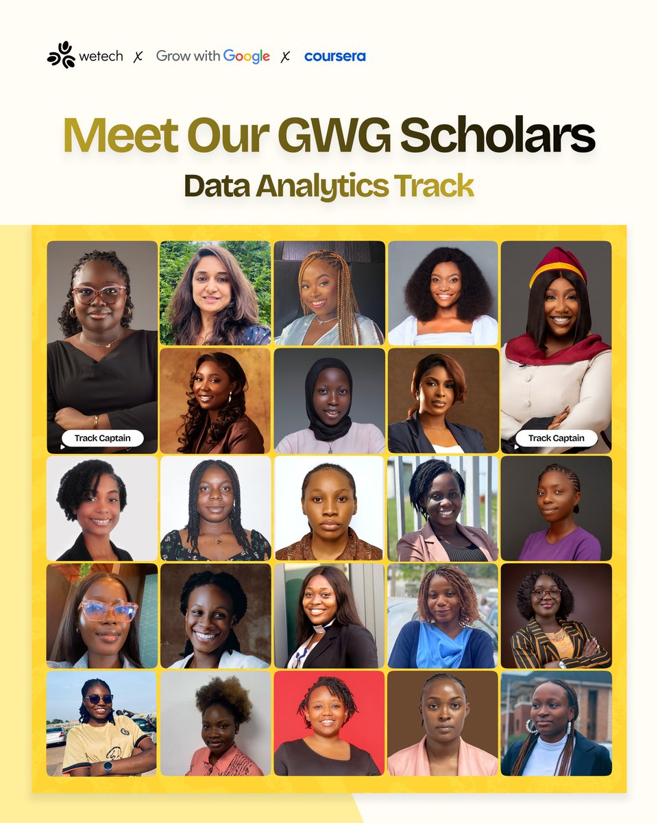 wetechofficial's tweet photo. We’re officially kicking off the Wetech x Grow with @Google Scholarship Program with 500 incredible women ready to dive into their tech journeys! ✨ https://t.co/thMJVtHP3E