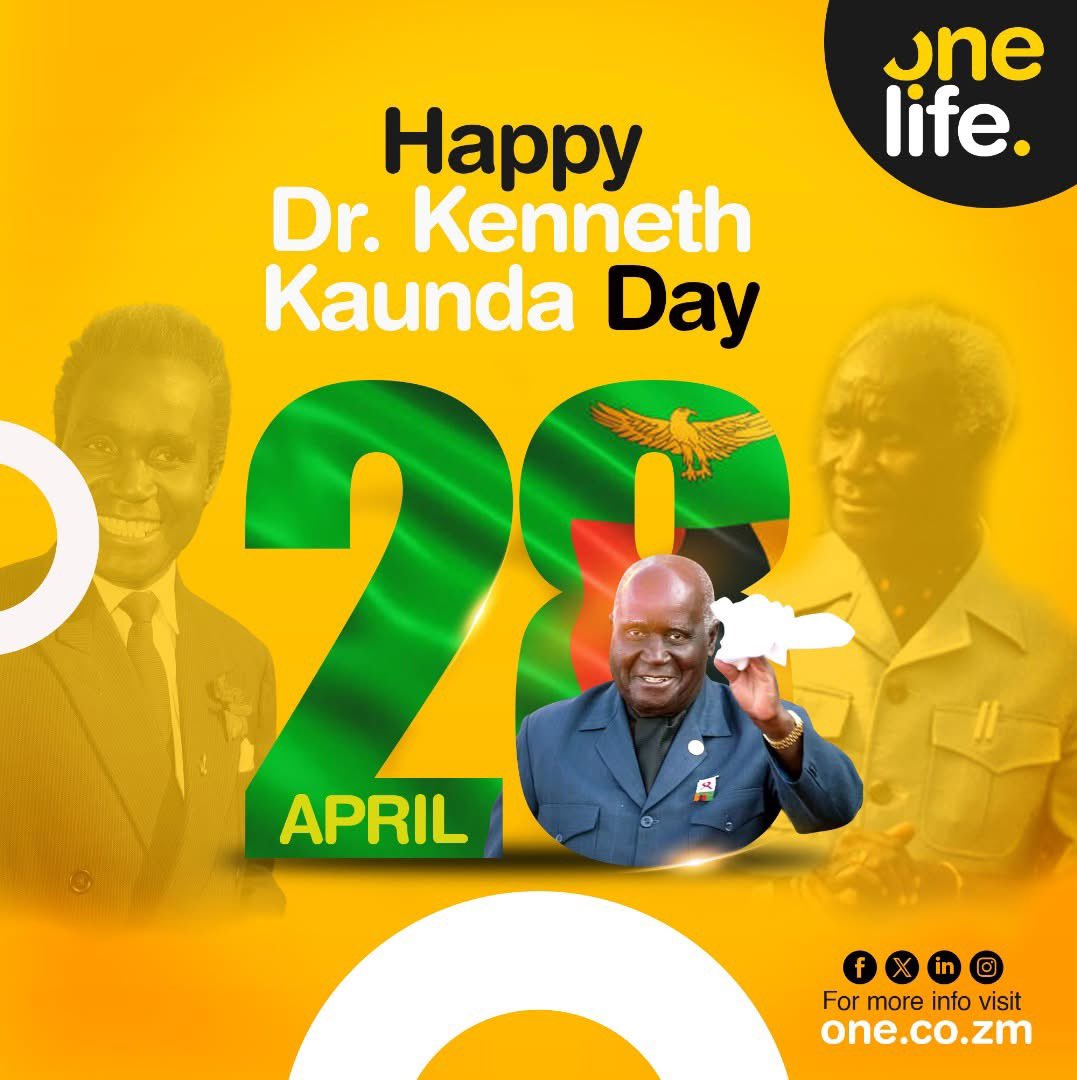 OneLife_ZM's tweet image. This KK Day, let’s honour his legacy by building a future of freedom– including financial freedom. Insurance isn’t just a safety net, it’s a pathway to peace of mind and prosperity. Protect what matters. Live free! 

#KKDay #InsuranceFreedom #OnelifeAssurance #InsuranceSolutions