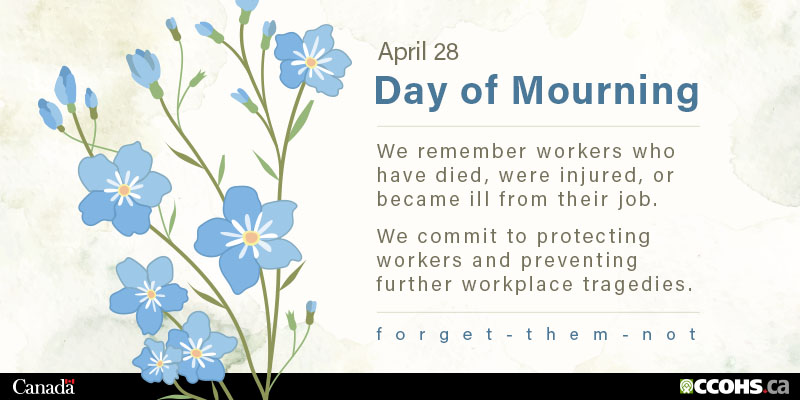Today, April 28, marks National Day of Mourning, a time to honour all those who have suffered a workplace death, injury, or illness. Across Canada, our teams will take time to pause and reflect on the importance of protecting one another, and the responsibility we all carry to