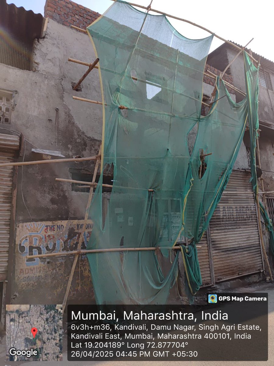 bpkalia's tweet photo. Shocking Negligence!
After a major fire at Singh Estate, Kandivali East, @mybmcWardRS @mybmc have allowed illegal construction and encroachment to restart at the same fire-hit spot!
Are you waiting for another deadly disaster to happen?
We demand immediate demolition and strict action against all responsible officers for putting innocent lives at risk!
No more excuses — act now!
@MumbaiFire @MumbaiPolice @Dev_Fadnavis @CMOMaharashtra @PiyushGoyal @miprakashsurve @mumbaimatterz @Mumbaikhabar9 @mumbai_issue @Awazindian65428