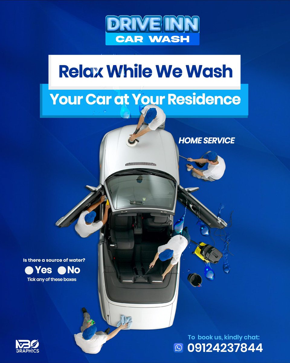 To launch our mobile car wash in Lagos,we will be doing free home service for 10 customers(Lagos island only)
Book before it runs out: wa.me/message/PW543P…

#headies2025 
#Headies 
#davido