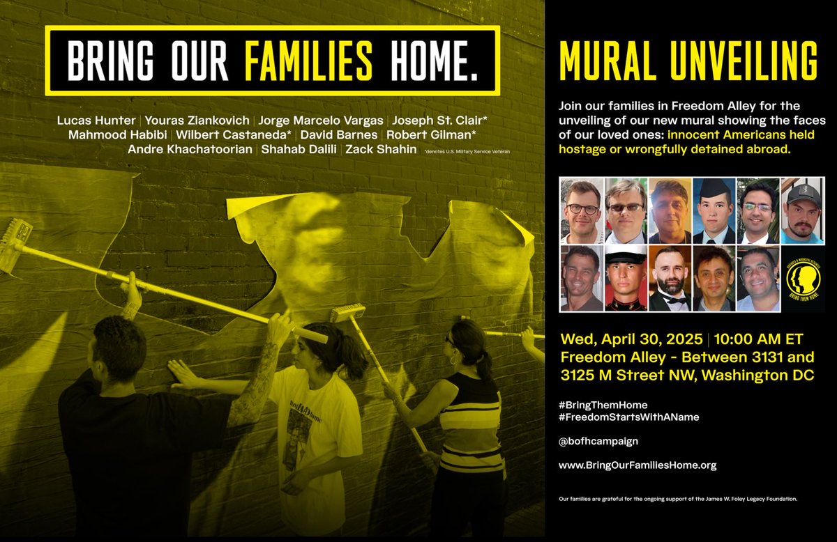 Bring Our Families Home Campaign (@bofhcampaign) on Twitter photo It's officially the start of #HOSTAGEWEEK in #WashingtonDC. Former hostages & families of current American hostages & wrongful detainees are all here for the <a href="/JamesFoleyFund/">James W. Foley Legacy Foundation</a> #FreedomAwardsDinner. The families in <a href="/BOFHcampaign/">Bring Our Families Home Campaign</a> are advocating for #FreeJosephStClair <a href="/FreeLucasHunter/">Free Lucas Hunter</a> It's officially the start of #HOSTAGEWEEK in #WashingtonDC. Former hostages & families of current American hostages & wrongful detainees are all here for the <a href="/JamesFoleyFund/">James W. Foley Legacy Foundation</a> #FreedomAwardsDinner. The families in <a href="/BOFHcampaign/">Bring Our Families Home Campaign</a> are advocating for #FreeJosephStClair <a href="/FreeLucasHunter/">Free Lucas Hunter</a>